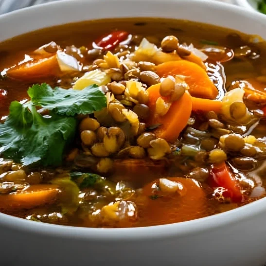 Healthy Vegan Soup Recipe: Wholesome Lentil and Veg Mix 1 Healthy Vegan Soup Recipe: Wholesome Lentil and Veg Mix