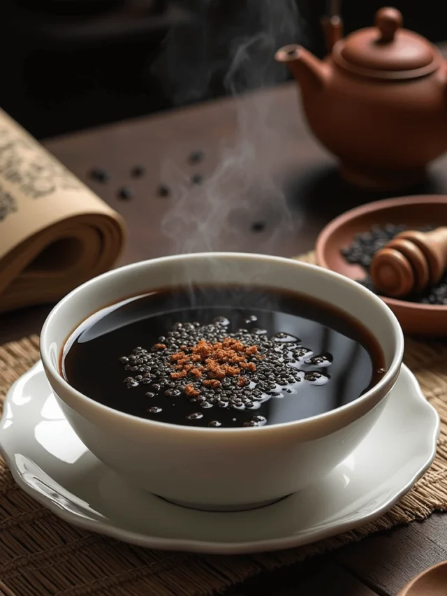 Traditional Chinese Black Sesame Soup Recipe