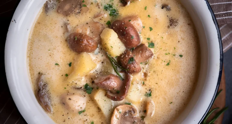 Mushrooms in Potato Soup