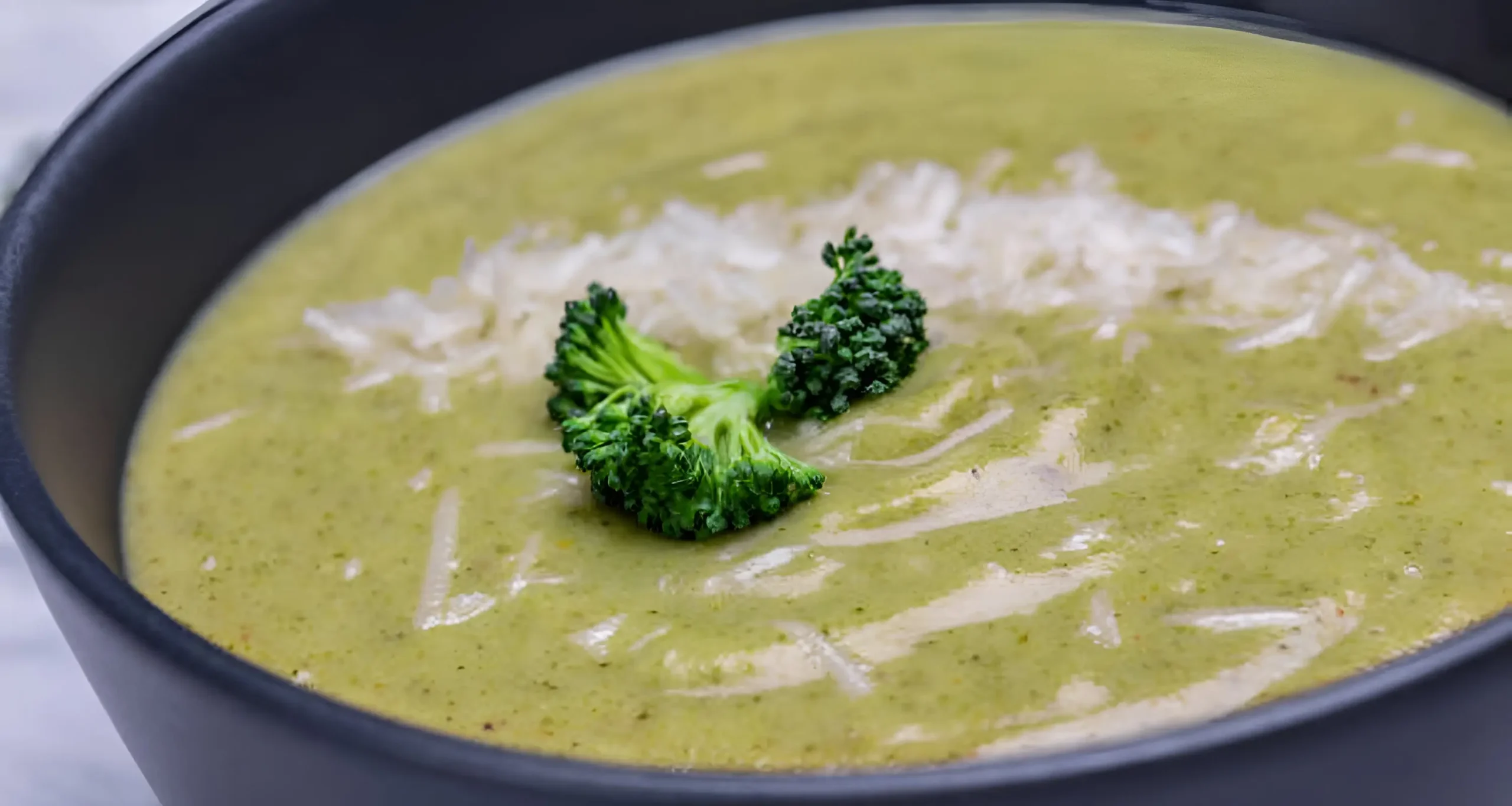 Broccolini Parmesan Soup