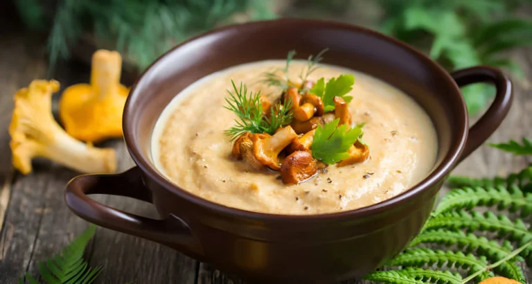 Cauliflower Mushroom Hazelnut Soup