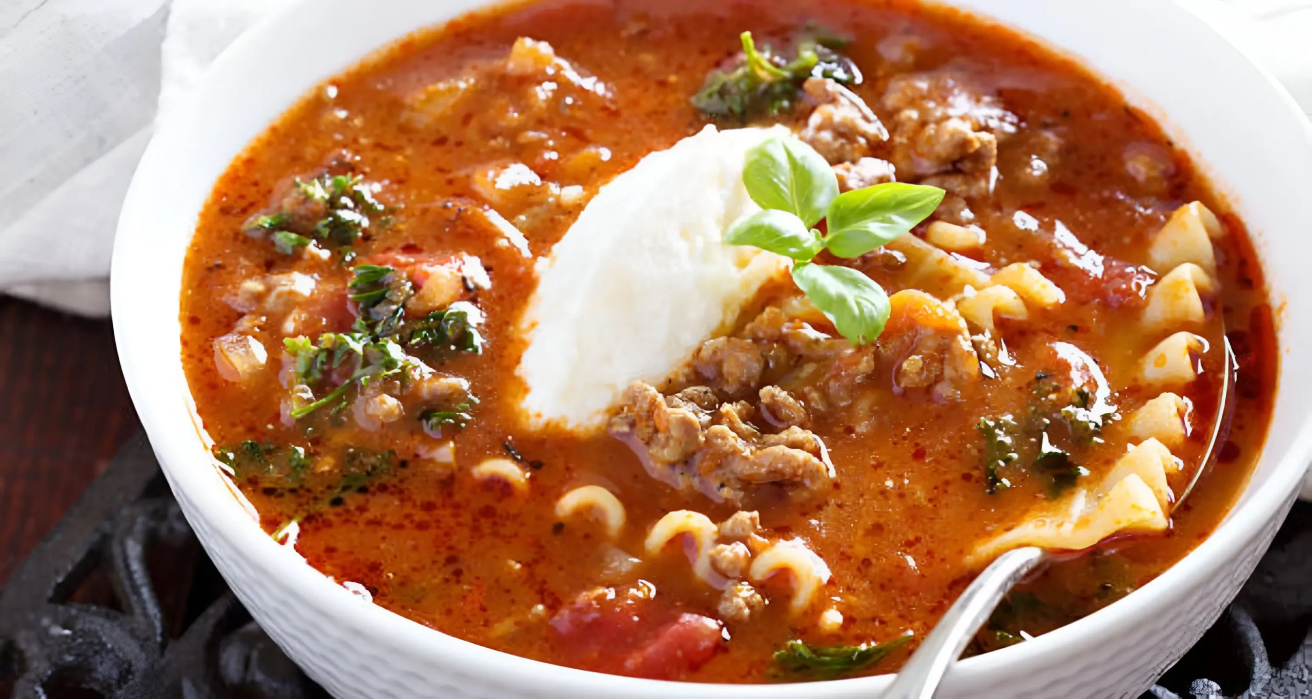 lasagna soup with ricotta